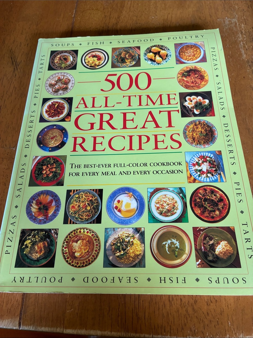 500 All-Time Great Recipes Cookbook - vintage cookbook
